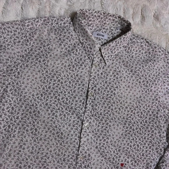 MOSCHINO Men’s Button Down Casual Shirt - Picture 4 of 16